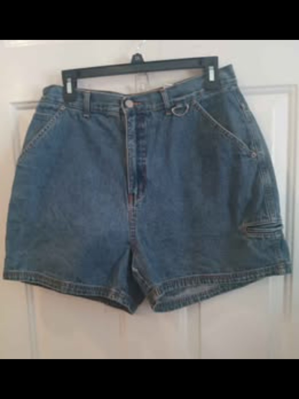 Designer Bill Blass Vintage Carpenter Style Denim Jean Shorts